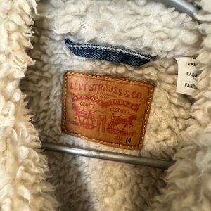 Levi’s furry jean jacket
